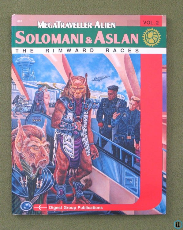 Solomani & Aslan: The Rimward Races (Megatraveller RPG) Digest Group Publications DGP 881