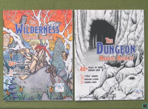 Wilderness Mapping Booklet + Dungeon Mapping Booklet