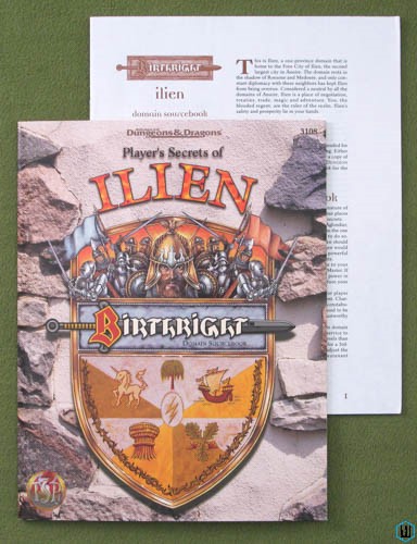 Player's Secrets of Ilien (Advanced Dungeons Dragons Birthright) Screen