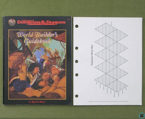 World Builder's Guidebook (Advanced Dungeons Dragons) w FORMS PAD