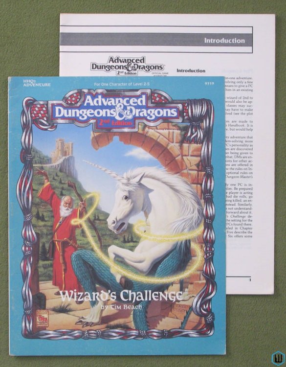 Wizard's Challenge (Advanced Dungeons Dragons HHQ2) Original 1992 edition TSR 9359
