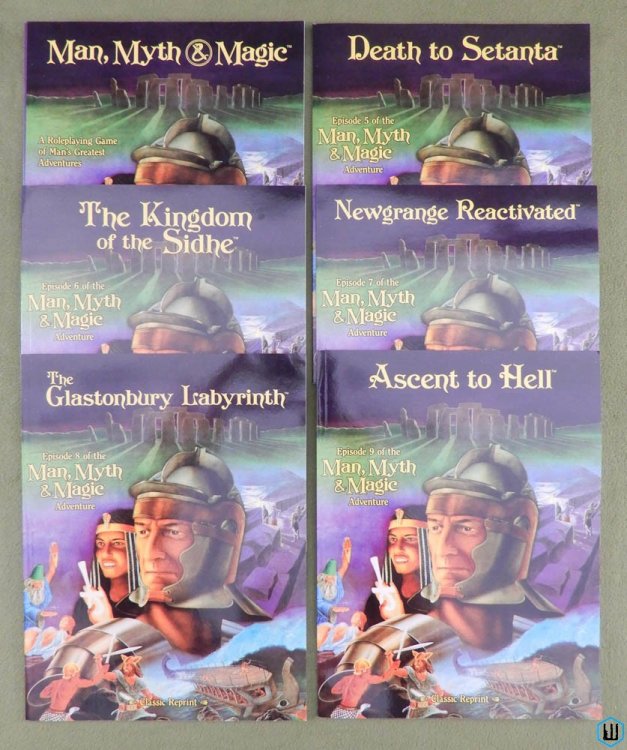MAN MYTH MAGIC RPG reprint lot: Classic Core Rules plus 5 Adventures! Precis Intermedia