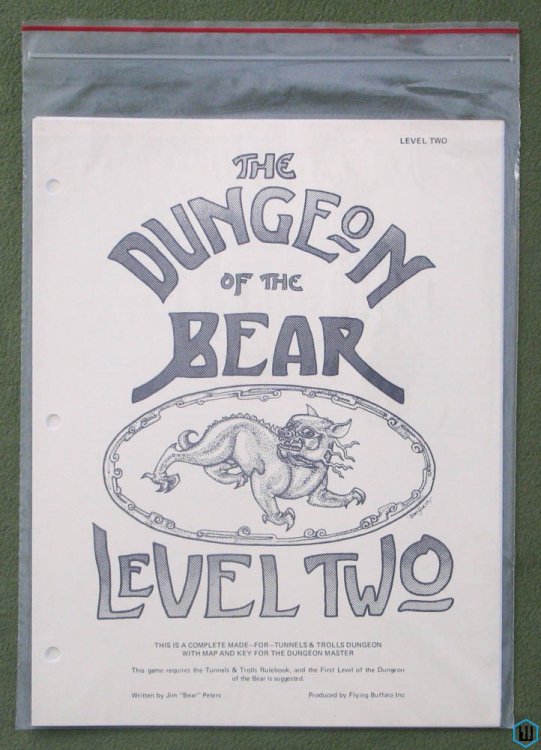 Dungeon of the Bear: Level Two 2 (Tunnels & Trolls RPG) 2nd printing