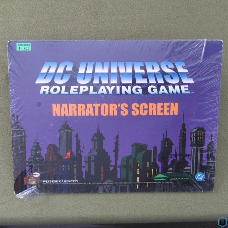 DC Universe (DCU RPG) Narrator's GM Screen West End Games WEG 52002