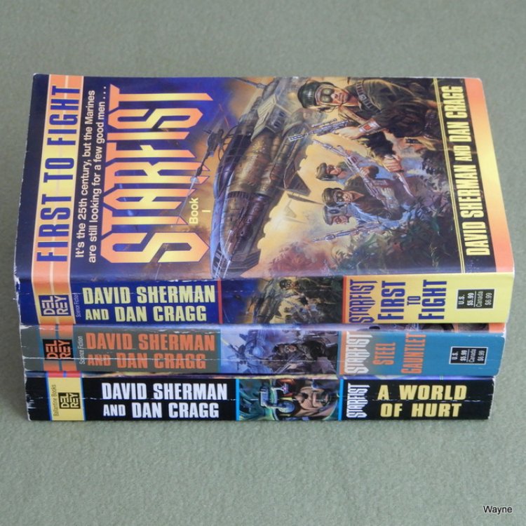 Sci-Fi 3 Book Lot: Starfist (David Sherman & Dan Cragg)
