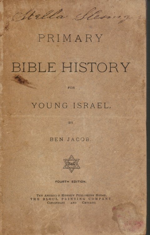 Image for Primary Bible History for Young Israel Primary Bible History for Young Israel