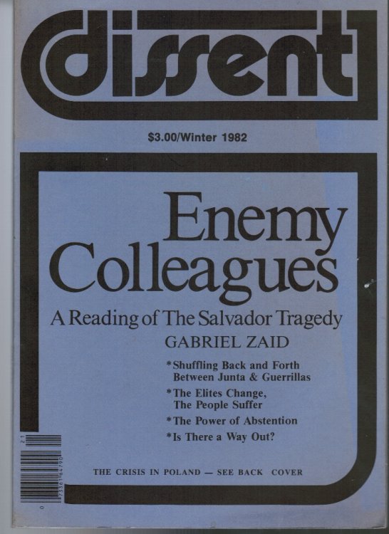Image for DISSENT Magazine: Winter 1982; Social Democrary, Anti-Semitism on the Left, El Salvador DISSENT Magazine: Winter 1982; Social Democrary, Anti-Semitism on the Left, El Salvador