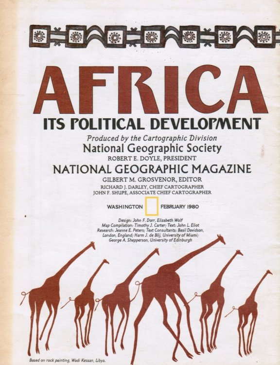 National Geographic Map - Africa - its Political Development / Africa - February 1980 - MAP ONLY
