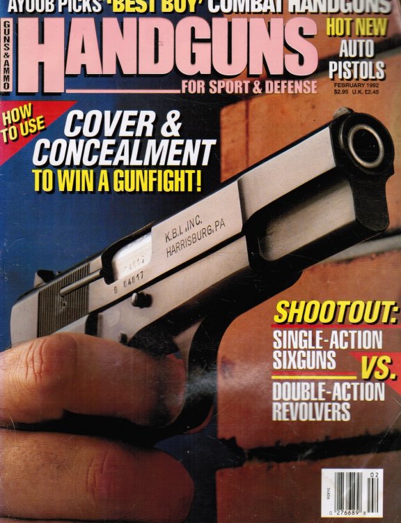 Image for HANDGUNS Magazine February 1992 HANDGUNS Magazine February 1992