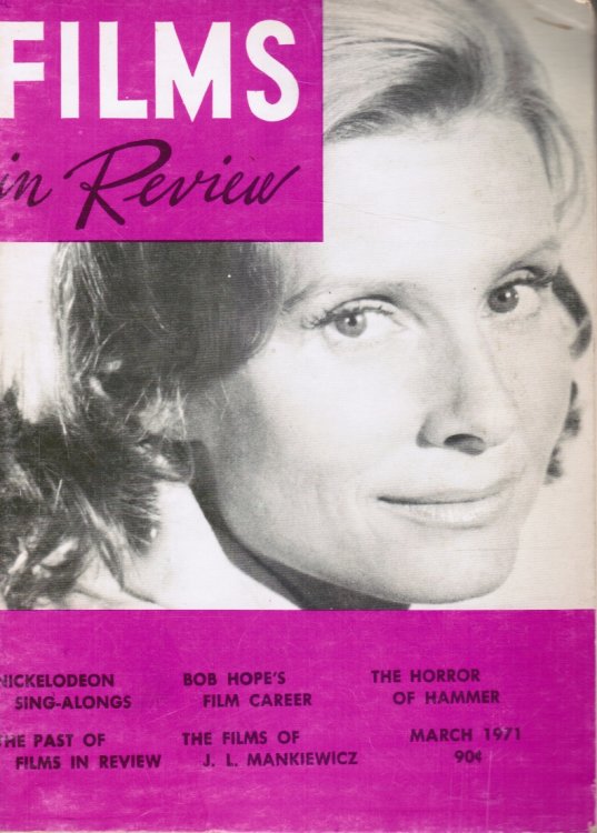 Image for Films in Review / Vol. XXII, No. 3 / March 1971 Mankiewicz Films Films in Review / Vol. XXII, No. 3 / March 1971 Mankiewicz Films