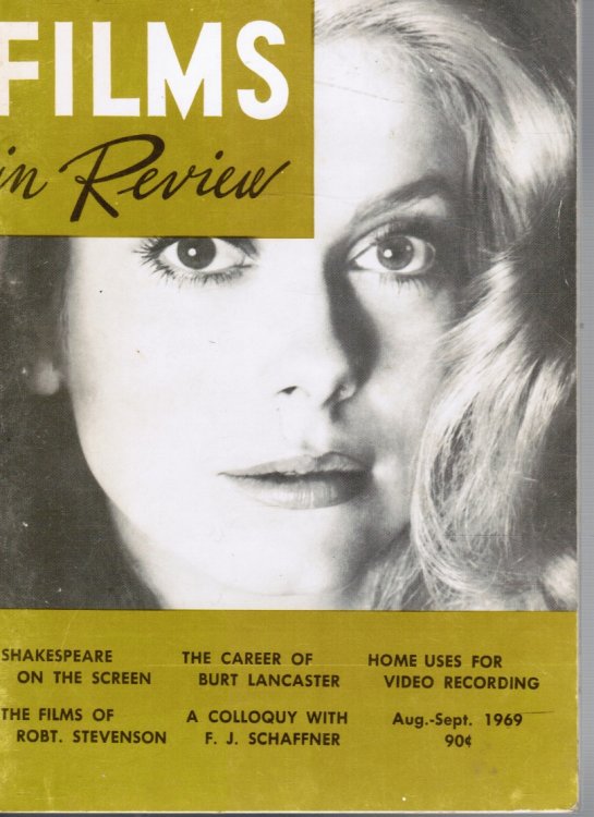 Image for Films in Review / Vol. XX, No. 7 / Aug.-Sept. 1969 Catherine Deneuvre, Cover Films in Review / Vol. XX, No. 7 / Aug.-Sept. 1969 Catherine Deneuvre, Cover