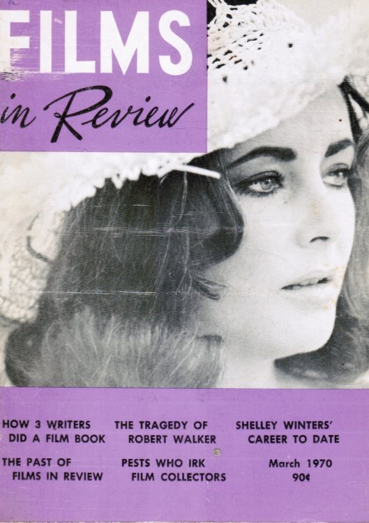 Image for Films in Review March, 1970 Elizabeth Taylor, Cover Films in Review March, 1970 Elizabeth Taylor, Cover