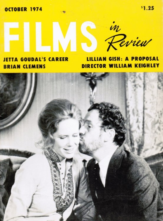 Image for Films in Review: October 1974; LIV Ullmann and Erland Josephson (Cover) Films in Review: October 1974; LIV Ullmann and Erland Josephson (Cover)