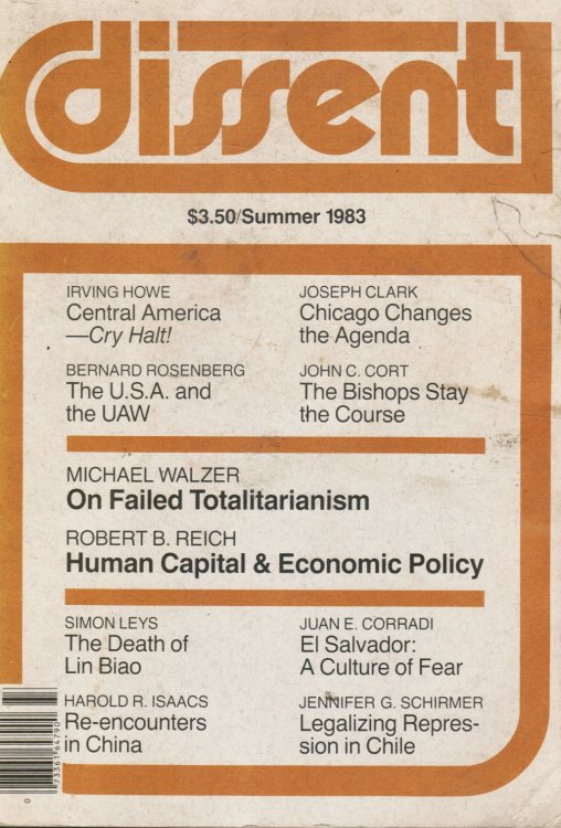 Image for Dissent Magazine: Summer 1983 Totalitarianism, Marxism, Lin Biao Dissent Magazine: Summer 1983 Totalitarianism, Marxism, Lin Biao
