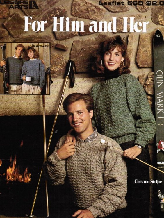 Image for Leisure Arts Leaflet 660. for Him and Her Leisure Arts Leaflet 660. for Him and Her