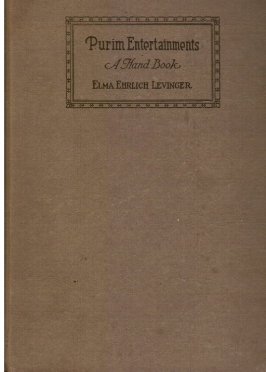 Image for Purim Entertainments : a Hand Book Purim Entertainments : a Hand Book