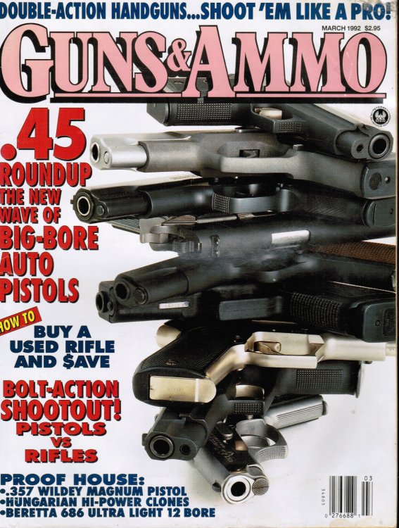 Image for Guns & Ammo Magazine March 1992 Guns & Ammo Magazine March 1992