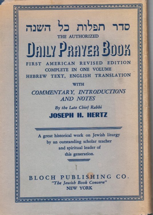Image for The Authorized Daily Prayer Book The Authorized Daily Prayer Book