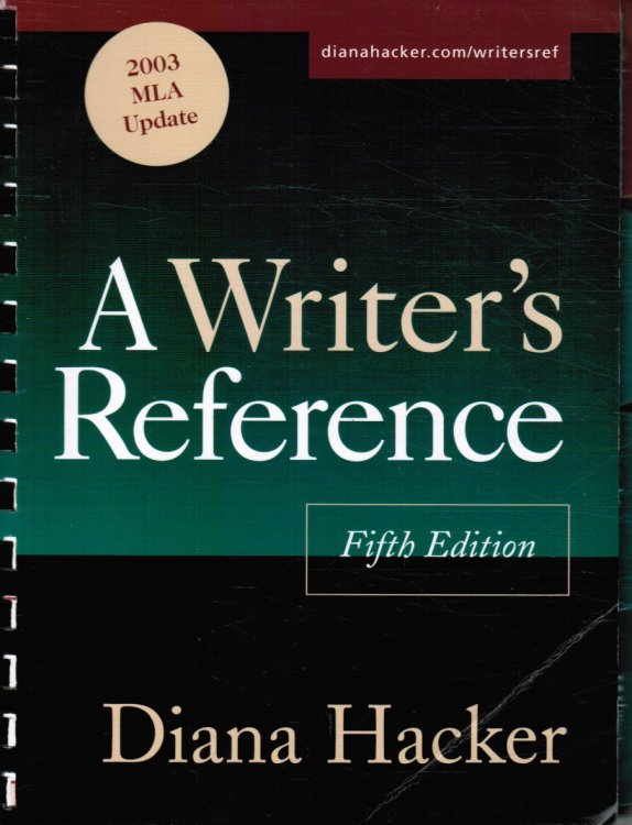 Image for A Writer's Reference: 2003 MLA Update A Writer's Reference: 2003 MLA Update