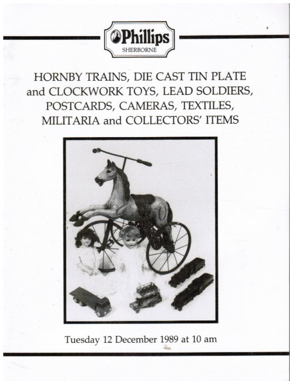 Hornby Trains, Die Cast Tin Plate And Clockwork Toys, Lead Soldiers, Postcards, Cameras, Textiles, Militaria, And Collectors' Items