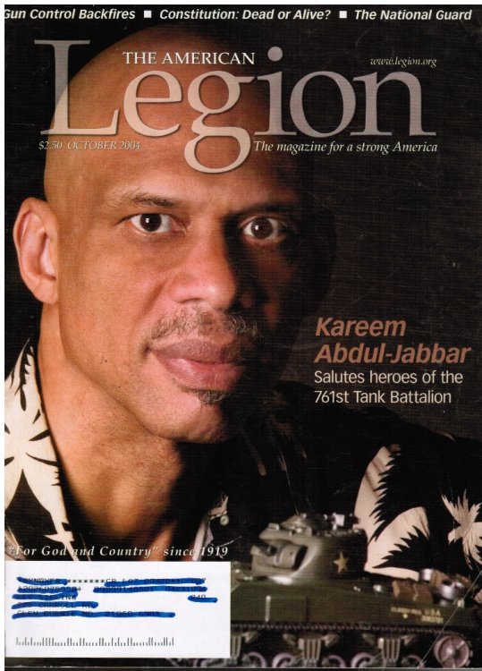 The American Legion Magazine: October 2004; Kareem Abdul-Jabbar (Cover)