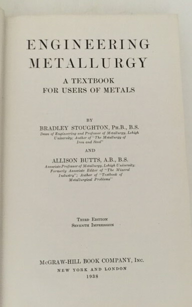 Image for Engineering Metallurgy A Textbook for Users of Metals Engineering Metallurgy A Textbook for Users of Metals
