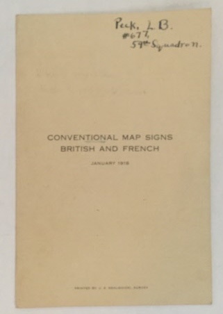 Image for Conventional Map Signs British And French; January 1918 Conventional Map Signs British And French; January 1918