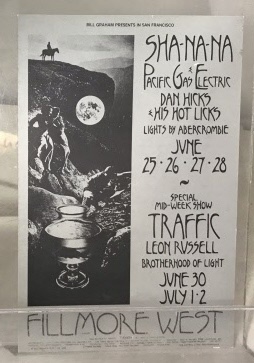 Bill Graham Presents In San Francisco: Sha-na-na, Pacific Gas & Electric, Dan Hicks & His Hot Licks; June 25 * 26 * 27 * 28 (1970)
