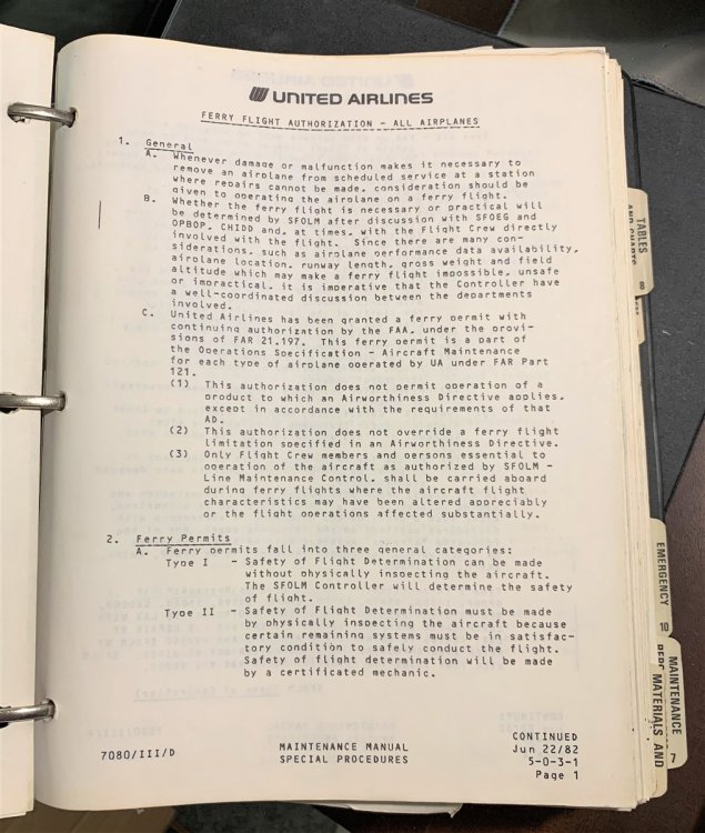 Image for Maintenance Manual - Volume 1, Book 4 (special Procedures) (Book Two of Two) Maintenance Manual - Volume 1, Book 4 (special Procedures) (Book Two of Two)