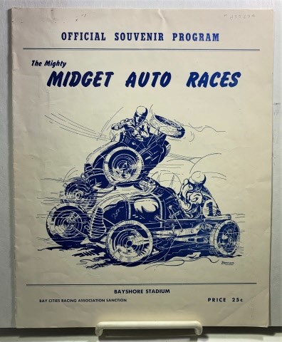 Image for Official Souvenir Program - The Mighty Midget Auto Races Bayshore Stadium 1949 Official Souvenir Program - The Mighty Midget Auto Races Bayshore Stadium 1949