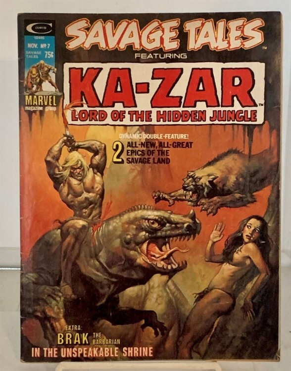 Savage Tales Featuring Ka-Zar: Lord of the Hidden Jungle; November 1974; Vol. 1, No. 7