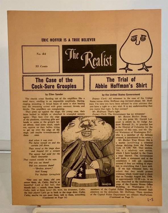 Image for The Realist November, 1968; No. 84 The Realist November, 1968; No. 84