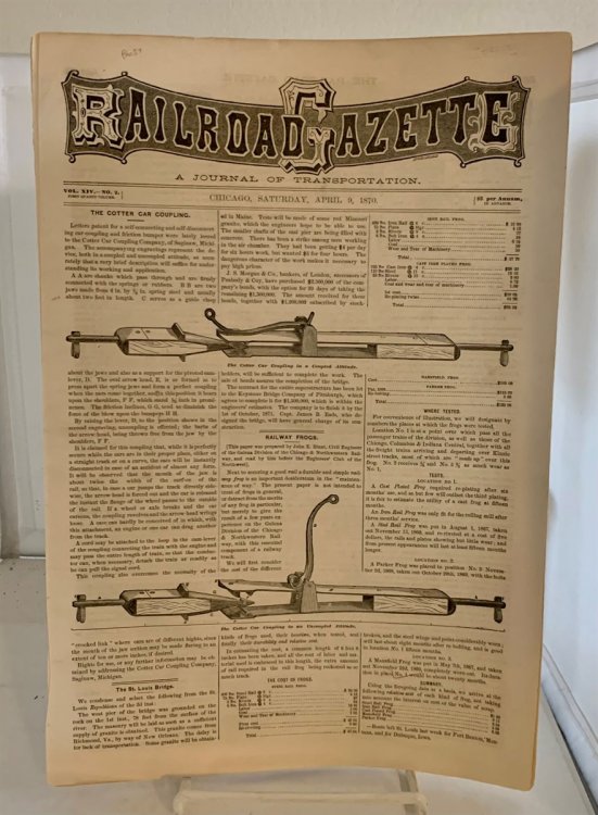 Railroad Gazette: A Journal Of Transportation; Vol XIV - No. 2 (Saturday, April 9, 1870)