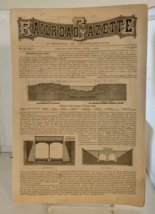 Railroad Gazette: A Journal Of Transportation; Vol XIV - No. 1 (Saturday, April 2, 1870)