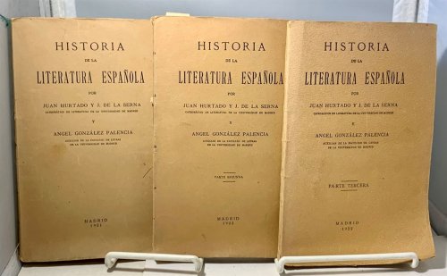 Historia De La Literatura Espanola (History of Spanish Literature) ; Vol. 1-3