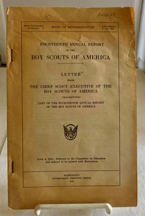 1924 - Fourteenth Annual Report of the Boy Scouts of America; Letter from the Chief Scout Executive of the Boy Scouts of America