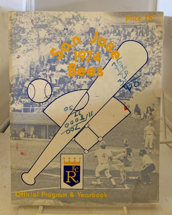 San Jose Bees; 1974 Official Program & Yearbook
