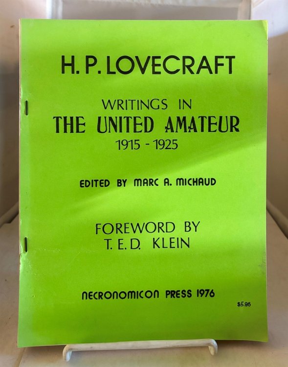 Image for Writings In The United Amateur 1915-1925 Writings In The United Amateur 1915-1925