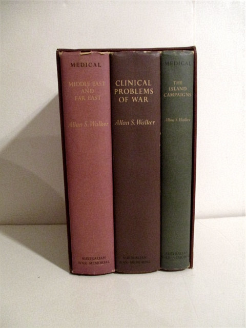 Australia in the War of 1939-1945. Medical Series. Vols I, II, III. Island Campaigns., Clinical Problems of War & Middle East and Far East.