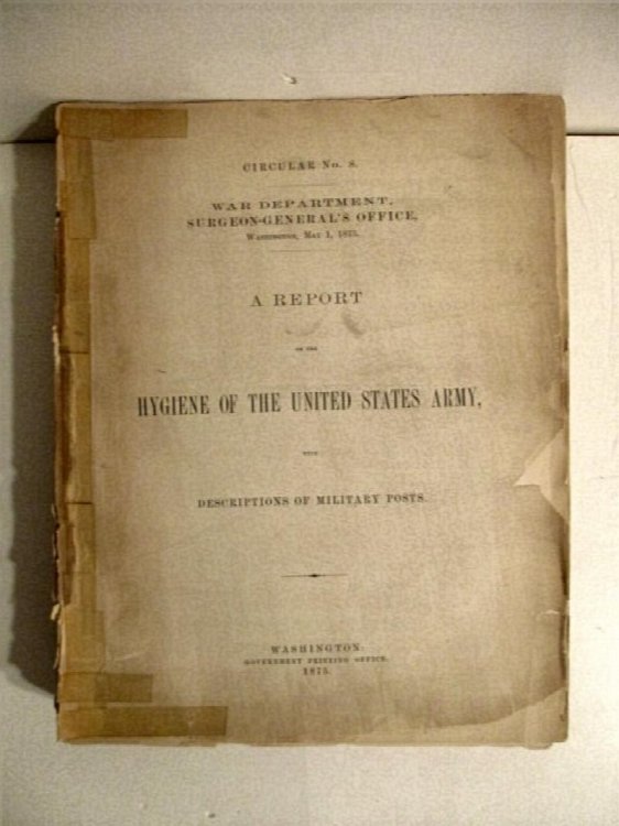 Image for A Report on the Hygene of the United States Army with Descriptions of Military Posts. Circular No. 8. War Department. Surgeon General's Office. A Report on the Hygene of the United States Army with Descriptions of Military Posts. Circular No. 8. War Department. Surgeon General's Office.