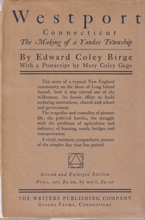 WESTPORT CONNECTICUT; The Making of a Yankee Township