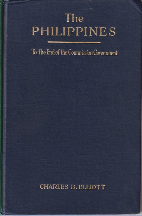 THE PHILIPPINES; To the End of the Commission Government. a Study in Tropical Democracy