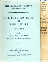 Image for THE PRESTER JOHN OF THE INDIES; a true relation of the lands of the Prester John, being the narrative of the Portuguese embassy to Ethiopia in 1520., 2 Volumes THE PRESTER JOHN OF THE INDIES; a true relation of the lands of the Prester John, being the narrative of the Portuguese embassy to Ethiopia in 1520., 2 Volumes