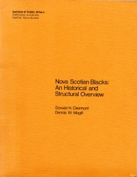 Image for NOVA SCOTIAN BLACKS: an historical and structural overview, NOVA SCOTIAN BLACKS: an historical and structural overview,