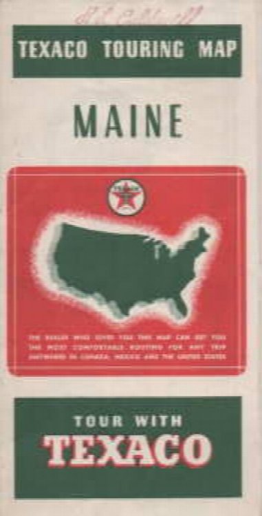 Image for Texaco touring map : Maine with sectional map of adjacent states; 1938 Texaco touring map : Maine with sectional map of adjacent states; 1938