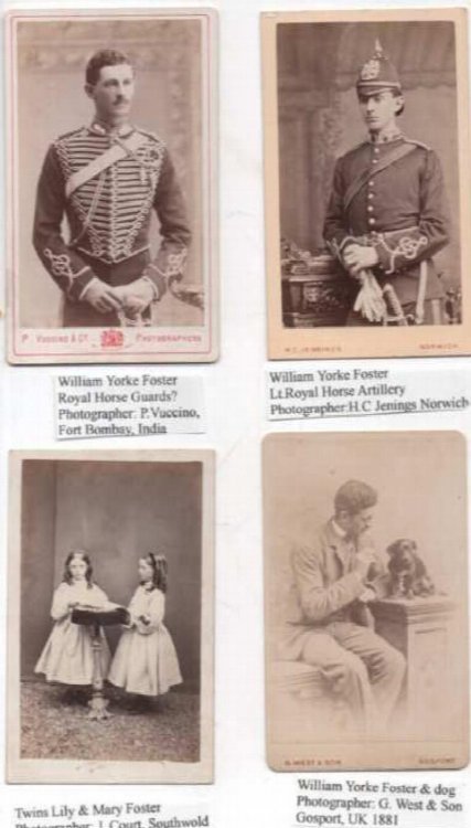 Image for PHOTOGRAPH ALBUM of Carte de Visite of Sir William Foster,2nd Baronet of Norwich,England (1825-1911) PHOTOGRAPH ALBUM of Carte de Visite of Sir William Foster,2nd Baronet of Norwich,England (1825-1911)