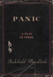 Image for PANIC; A Play in Verse PANIC; A Play in Verse