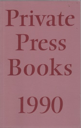 Image for Private Press Books 1990 Private Press Books 1990