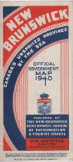 Image for Map of New Brunswick : Canada's unspoiled province by the sea ; official government map 1940 Map of New Brunswick : Canada's unspoiled province by the sea ; official government map 1940