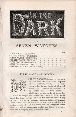 R. E. Francillon's Christmas Number for 1877: In the Dark in Seven Watches